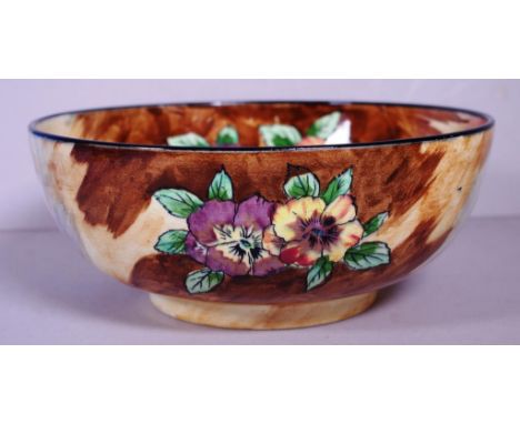 Vintage Tunstall "Viola" bowl Height 9cm Diameter 22.5cm approx.