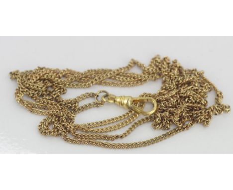 Vintage gold plated muff chain