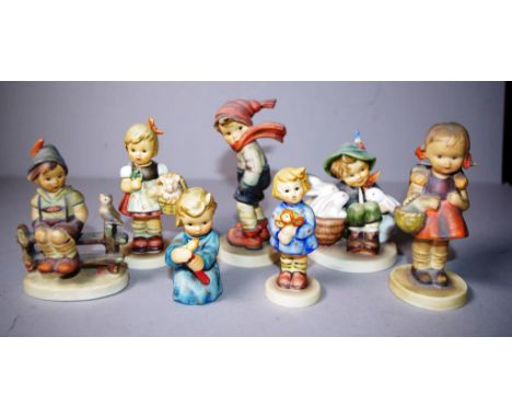 Seven various Goebel figures Height 13cm approx (tallest).