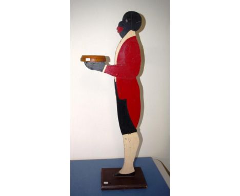Vintage standing figure card holder height 84cm approx