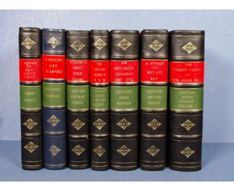 Seven Royal Australian Historical Society edition books on early Colonial history including Sydney's First Four Years by Capt