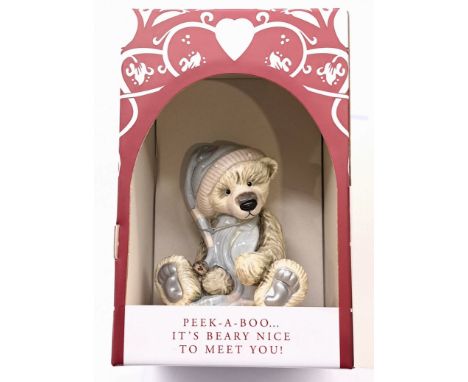Charlie Bear Frost ceramic figure, CHBFIG33901, LE 600, within Excellent plus to Near Mint box; Mint, height 15.5cm/6.1", wid