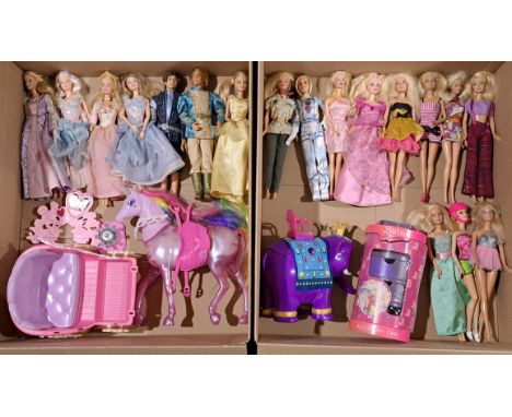 Quantity Of Mattel Barbie Collectables To Include: Barbie Swan Lake, Barbie Rapunzel, The Magic Of Pegasus Aidan Doll, Prince