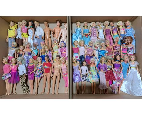 Fashion doll group x forty-nine including: Mattel Barbie, plus others; unchecked for completeness or correctness; some would 