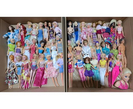 Fashion doll group x forty-nine including: Mattel Barbie, plus others; unchecked for completeness or correctness; some would 