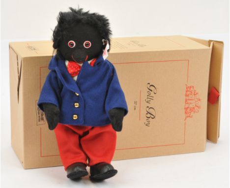Steiff Golly Boy, white tag 660238, LE 957/2000, certificate, Excellent Plus to Near Mint, within Good box, 10.5"/27cm. NB: T