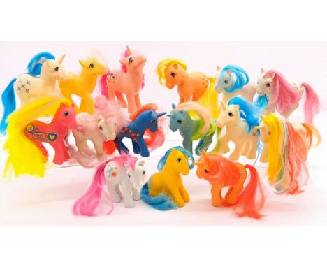 &nbsp;Hasbro My Little Pony vintage G1 Ponies x fifteen including: Magic Messages Nurse Sweet Heart, Twice as Nice, Apple Del