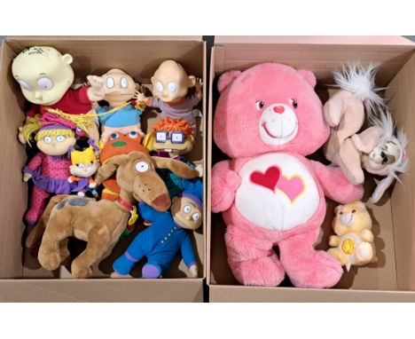 Quantity Of Plush Toys Including: Mattel Rugrats Plush Chucky, Spike, Angelica, Tommy, Dil, Hasbro Puppy Surprise (1991), Viv