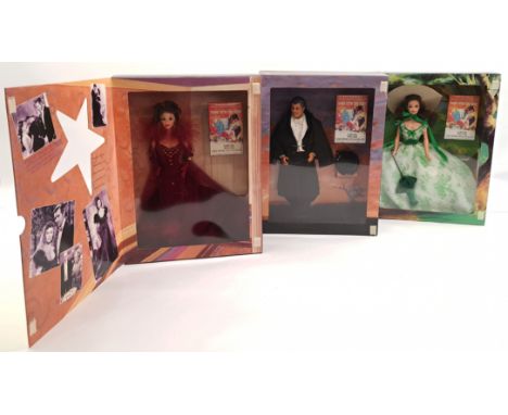 Mattel Barbie Gone With The Wind, Hollywood Legends Collection (1994) Trio Including: (1) Scarlett O'Hara, #12815, (2) Ken As