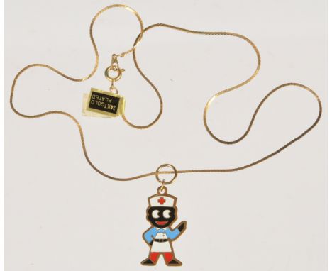 Robertsons Golly nurse pendant, Near Mint. NB: These items are listed on the basis they are illustrative of a bygone culture 