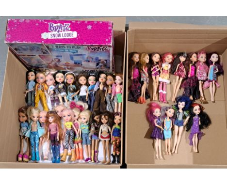 MGA &amp; Mattel Fashion Doll Group Including: Ever After High Dolls, Winter Rosabella, C.A. Cupid, Bratz Snow Lodge, Quantit