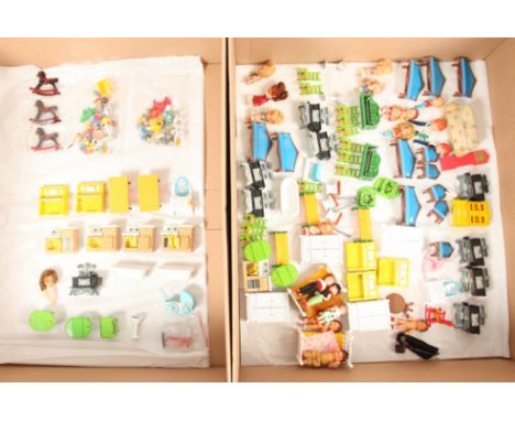 Mattel The Littles collection of vintage dolls house dolls, diecast furniture and accessories, etc; Fair to Near Mint; (qty).