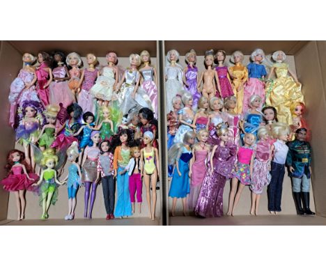 Fashion doll group x forty-six including: Mattel Barbie, plus others; unchecked for completeness or correctness; some would b