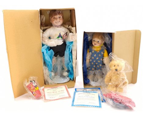 Ashton Drake Doll Pair Including: (1) Just Bein Goofy From The First Day At Walt Disney World Collection, #76034, With Swing 