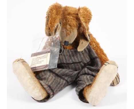 Bell Bears Designs Silvester hare, artist designed by Suze Brouwer (Netherlands) for Teddy Bears of Witney, LE 7/20, cinnamon