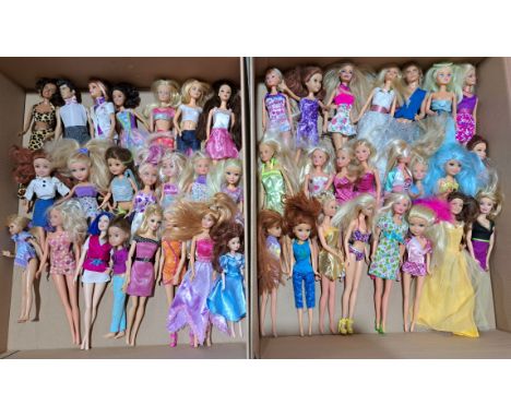 Fashion dolls x forty-five including: Mattel Barbie, plus others; unchecked for completeness and correctness; otherwise Good 