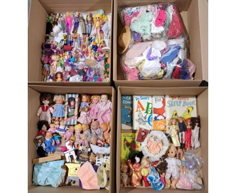 Large Group Of Mixed Dolls Including: Hornby Cassy Dolls, 1994 MI Ken Dolls, Mini Cabbage Patch Kids, Various Doll Clothing, 