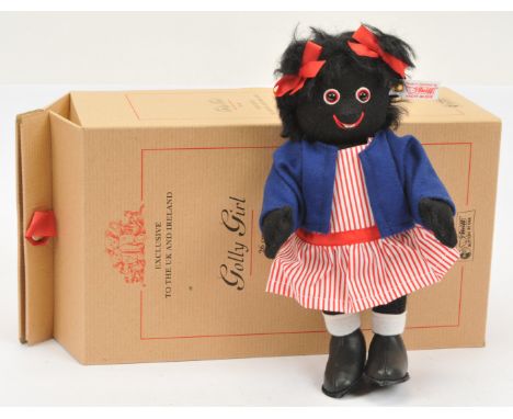 Steiff Golly Girl, UK &amp; Ireland exclusive, white tag 661099, LE 485/1500, certificate, Excellent Plus to Near Mint, withi