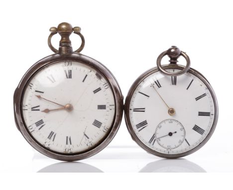 GEORGE III GENTLEMAN'S SILVER OPEN FACE PAIR CASE FUSEE VERGE POCKET WATCH1812, by D. Maston, London, the signed ornately eng
