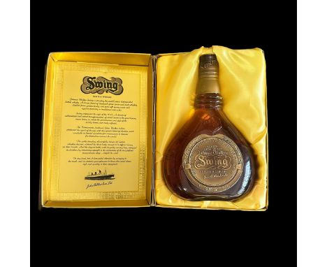 Johnnie Walker - Swing Blended Whisky Bottle &amp; Box. A 75cl sealed unopened bottle of Johnnie Walker Swing Scotch Whiskey.