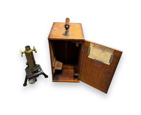 W Watson &amp; Glover Microscope Model Number 23549. Comes in a fitted wooden case with a range of lenses. Case dimensions W 