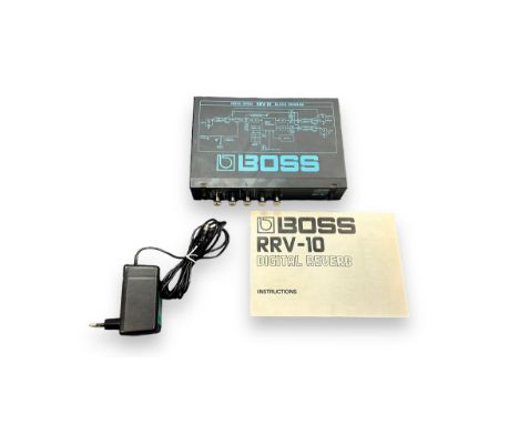 Boss Digital Reverb RRv-10 Processor. Multiple inputs and outputs, add effects to instruments. With instruction manual and Eu