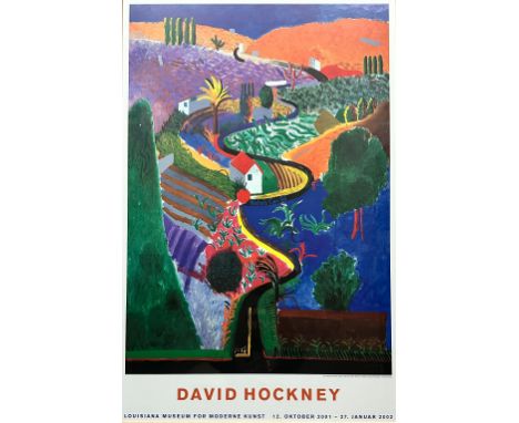 After David Hockney (British, b. 1937) Louisiana Museum for Moderne Kunst / Museum of Contemporary Art. Framed and glazed. 94