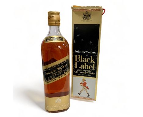 Johnnie Walker Black Label Extra Special Old Scotch Whisky in box. 