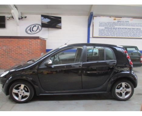 Make &amp; Model: Smart Forfour PassionDate of Reg: KR55 UEEColour: Blackcc: 1124MoT: 19-11-2021Fuel Type: PETROLMileage: 119