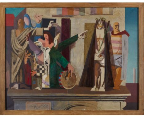   Gemälde Karl Kunz  1905 Augsburg - 1971 Frankfurt "Ecce Homo" u. li. sign. u. dat. K. Kunz 50 Öl/Lwd., 115 x 150 cm Proveni