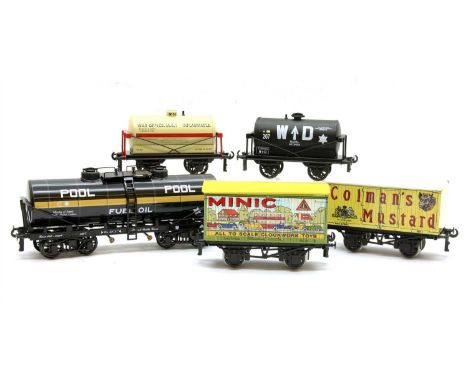 A collection of O guage model railways , to include an ETS WWI tank wagon in box, an ETS Tank Wagon No 50 in box, a Darstead 
