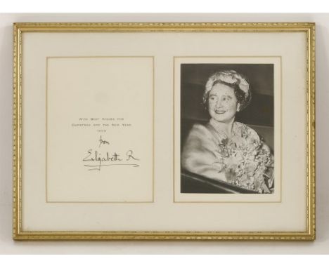 T he Queen Mother's Christmas cards , 1960s and later, a group of five Christmas cards from 1959, 1960, 1963,1964 and 1970, e