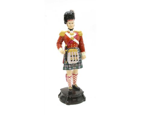 A Royal Worcester porcelain figure, 'Officer of the Seaforth Highlanders 1812', no. 2657, 30.5cm high