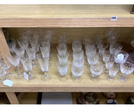 An Edinburgh Crystal Appin pattern part suite of table glass and other mixed table glassware,comprising 12 Appin pattern glas