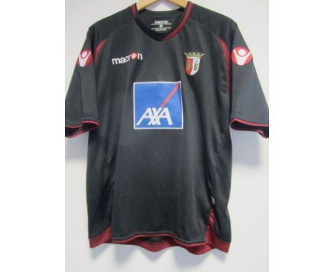 BRAGA SHIRT Match worn short sleeve shirt for left back Edimar who played for Sporting Braga in the 2008/09 season. Made by M