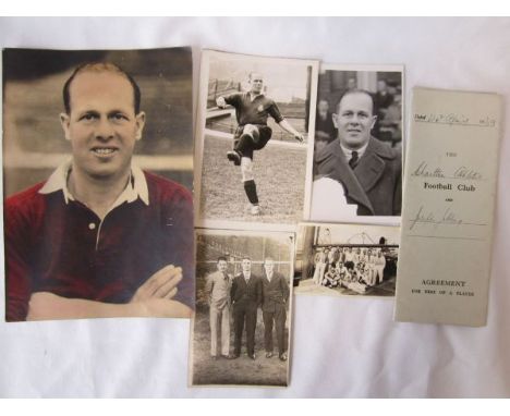 JOE JOBLING - CHARLTON 1939    Player contract between Charlton Athletic and Joe Jobling dated 14/4/1939, signed by Jobling a