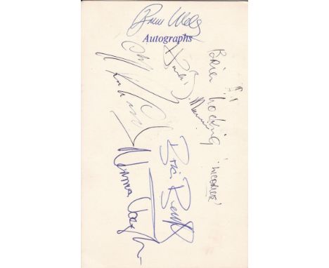 LEYTON ORIENT 1962    Signed menu for the Official Civic Reception to Leyton Orient Football Club at Leyton Town Hall, 14/5/6