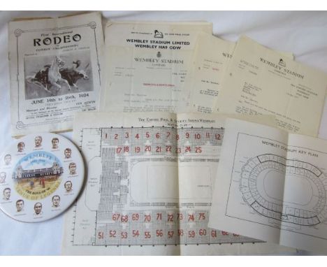 WEMBLEY STADIUM MISCELLANY        Seating plans for The Empire Pool & Sports Arena circa 1950's, Wembley Stadium Key Plan and