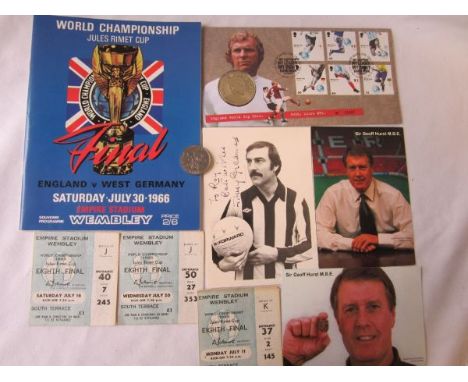 WORLD CUP 1966      A small miscellany including 3 seat tickets for the England Group matches at Wembley v. Uruguay, Mexico a