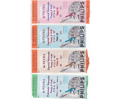 TICKETS     1967 Mexico City Hexagonal III International Tournament held over 10 days at the Estadio Azteca, including Sheff 