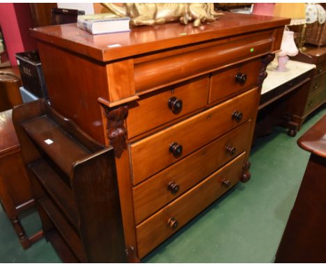 A 19th century satin walnut scotch chest