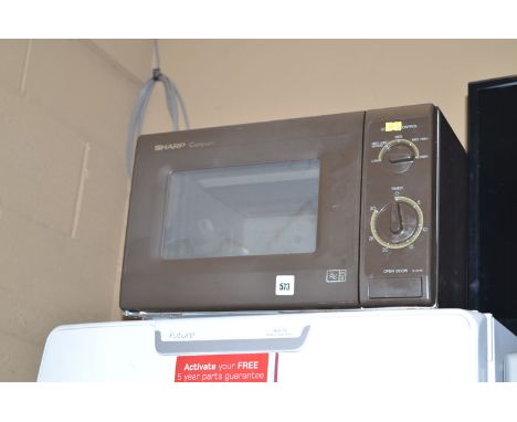 A Sharp Compact microwave oven.