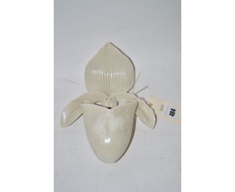 A Royal Worcester leaf wall pocket.