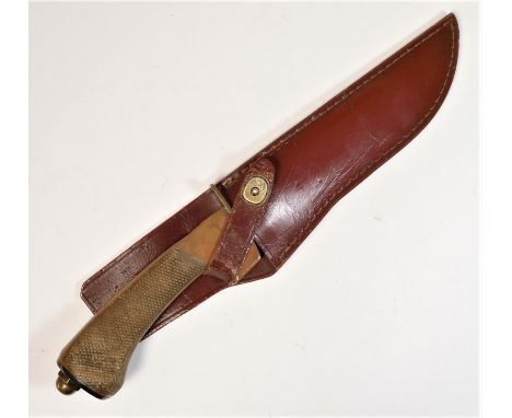 Vintage Early 20th Century No. 220 IXL Geo. Wostenholm & Son Straight Razor  Strop and Cover