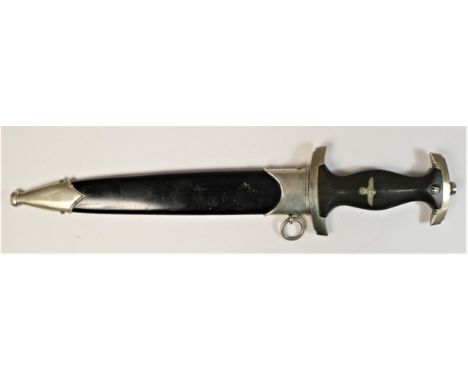 A German Third Reich Waffen SS dagger, inscribed to blade and marked RZM M7/29, for Klittermann &amp; Moog GmbH, 22 cm, scabb