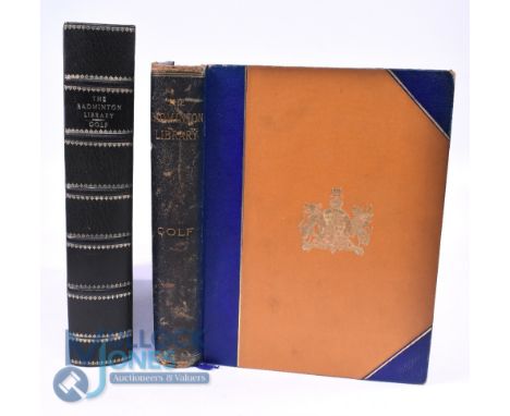 Golf: The Badminton Library - Custom Clamshell Box Hutchinson, Horace published by Longmans, Green, London, 1890  A rare copy