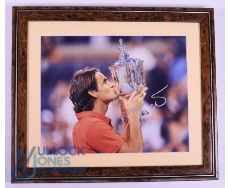 Tennis - Roger Federer Autographed Photograph. Roger Federer (born 8 August 1981) is a Swiss former professional tennis playe