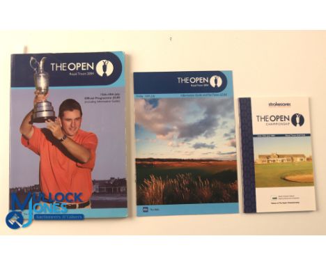 Autographs - multi-signed 2004 Open Championship Royal Troon Golf Programme and Draw Sheet - signatures internally featuring 