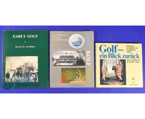 Interesting Collection of Kolf and Other Golf Books one signed by David Stirk (3) to incl Dutch Kolf Exhibition Catalogue c19