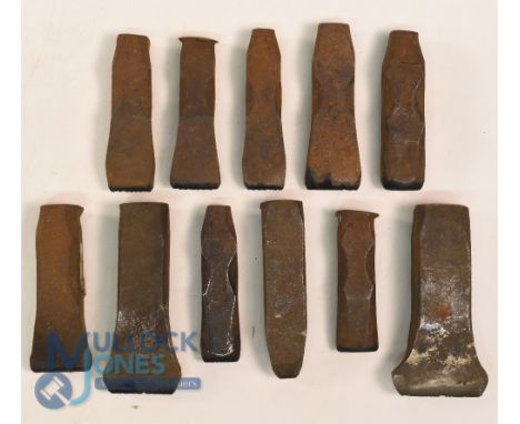 Collection of Golf Clubmakers and Retailers Cast Iron Club Head and Shaft Stamps (11) to incl R Burton (Winner of 1939 Open G